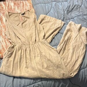 Universal Thread Tan Jumpsuit